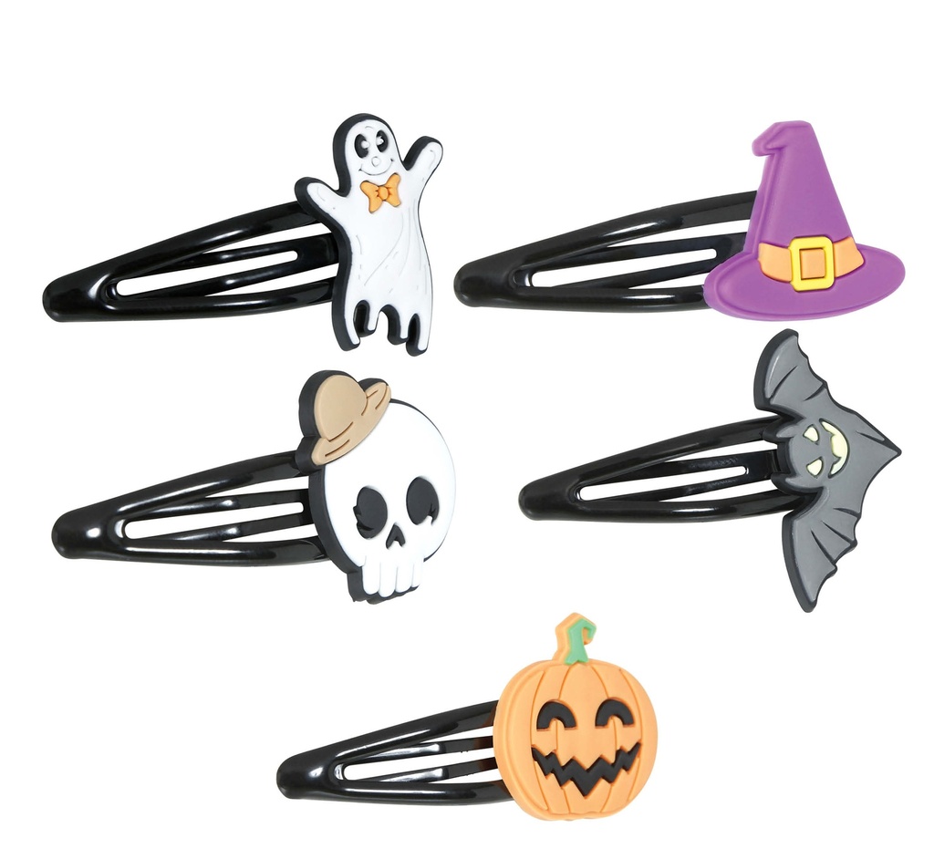 Halloween Assorted Hair Clips – 5pcs