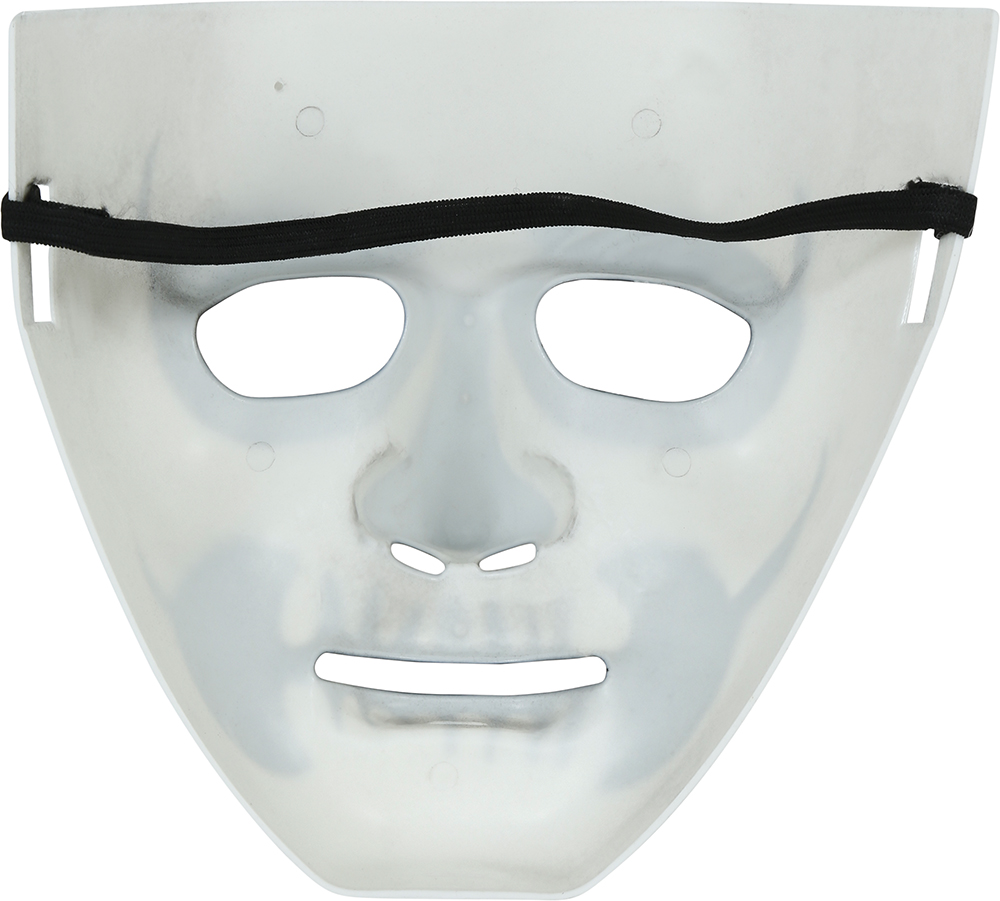 Halloween Black & White Skeleton Mask – One Size