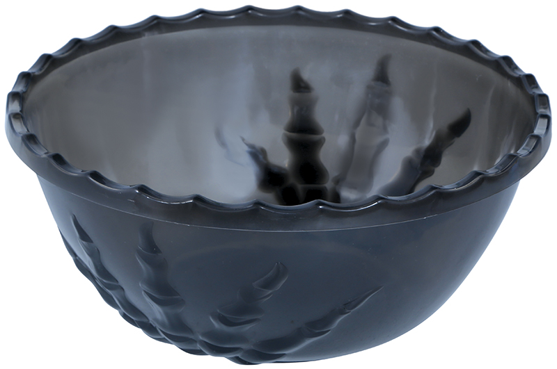 Halloween Black Skeleton Hand Bowl 14x33cm
