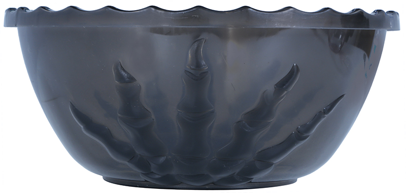 Halloween Black Skeleton Hand Bowl 14x33cm