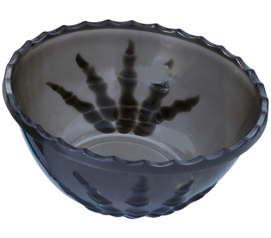 Halloween Black Skeleton Hand Bowl 14x33cm