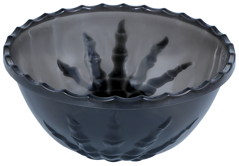 Halloween Black Skeleton Hand Bowl 14x33cm