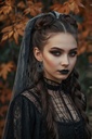 Halloween Black Spiderweb Earrings 5cm