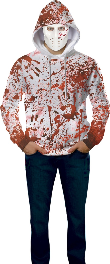 Halloween Bloody Hoodie With Mask – Adult Size Large (52-54)