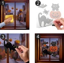 Halloween Decoration Gel Cat 20x25cm