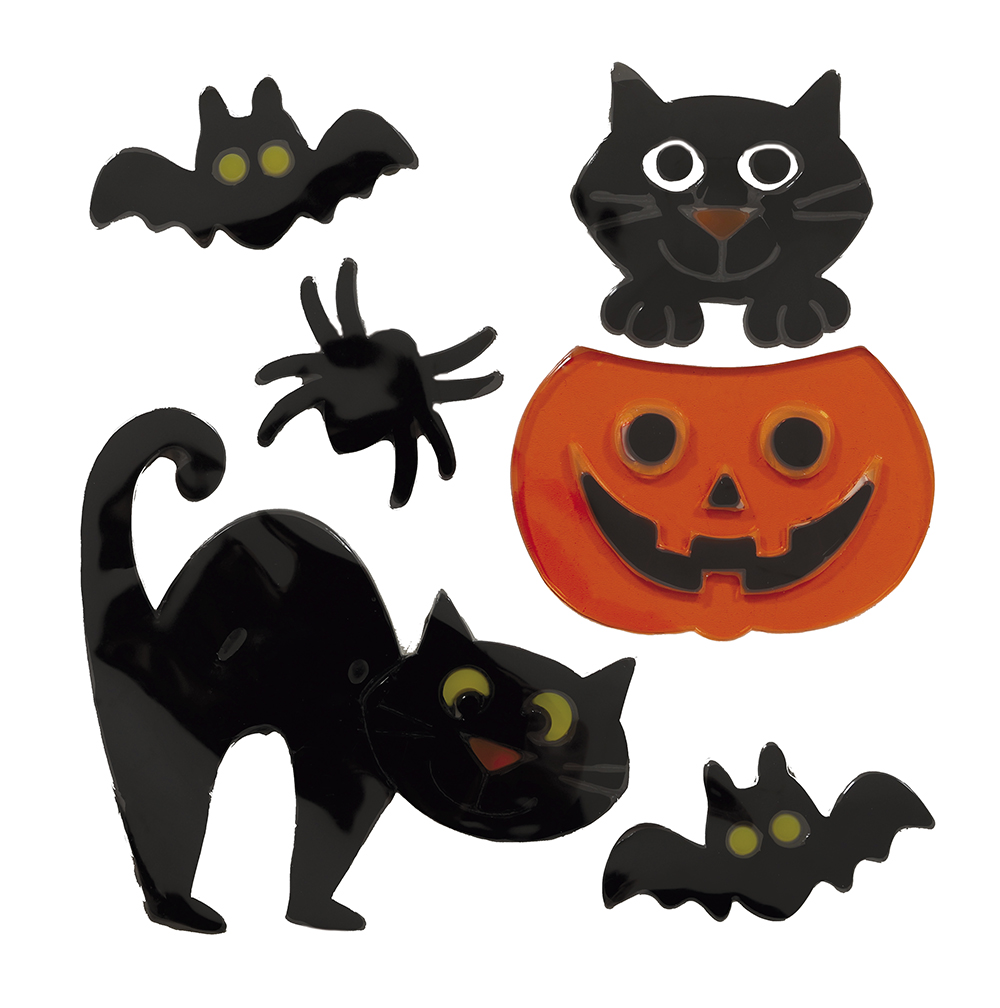 Halloween Decoration Gel Cat 20x25cm