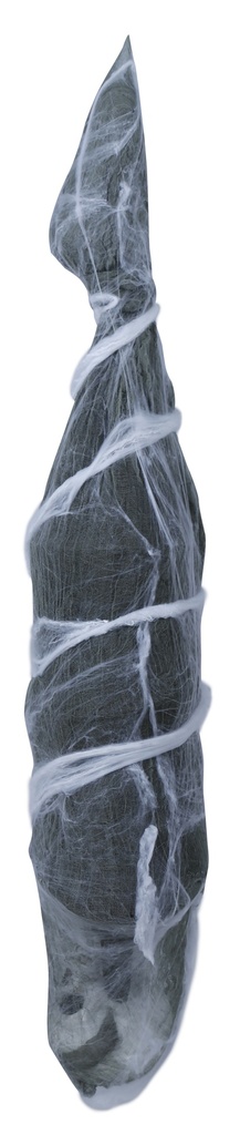 Halloween Decoration Hanging Skull In Spiderweb 120cm