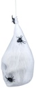 Halloween Decoration Spider Web Bag With Skull 25cm