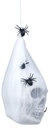 Halloween Decoration Spider Web Bag With Skull 25cm