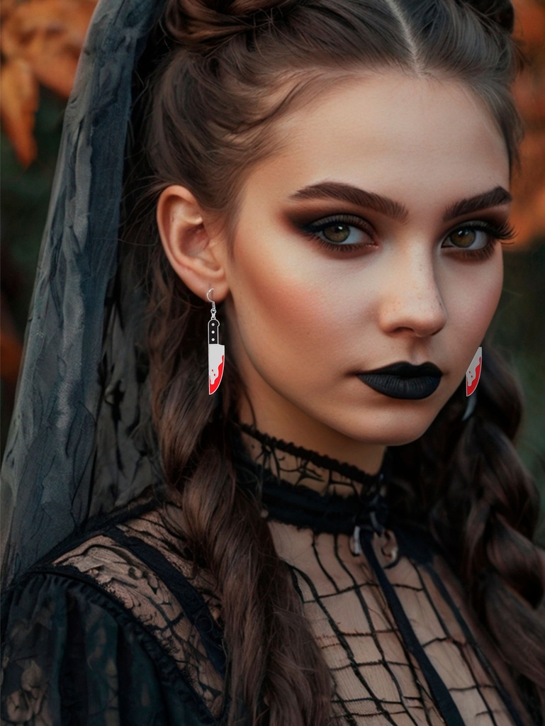 Halloween Earrings Knifes
