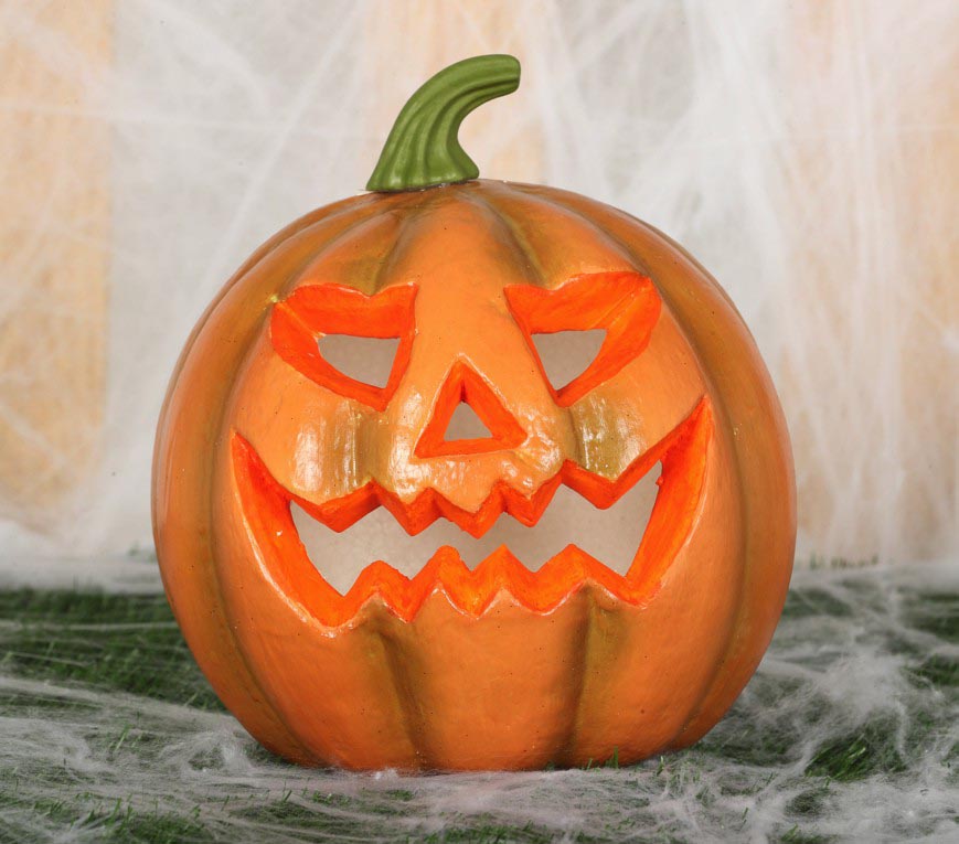Halloween Foam Pumpkin With Light – 24cm
