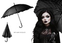 Halloween Gothic Umbrella Black 70cm