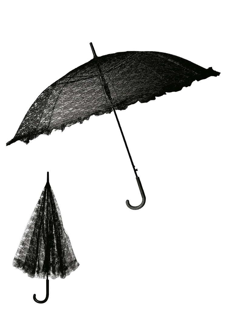 Halloween Gothic Umbrella Black 70cm