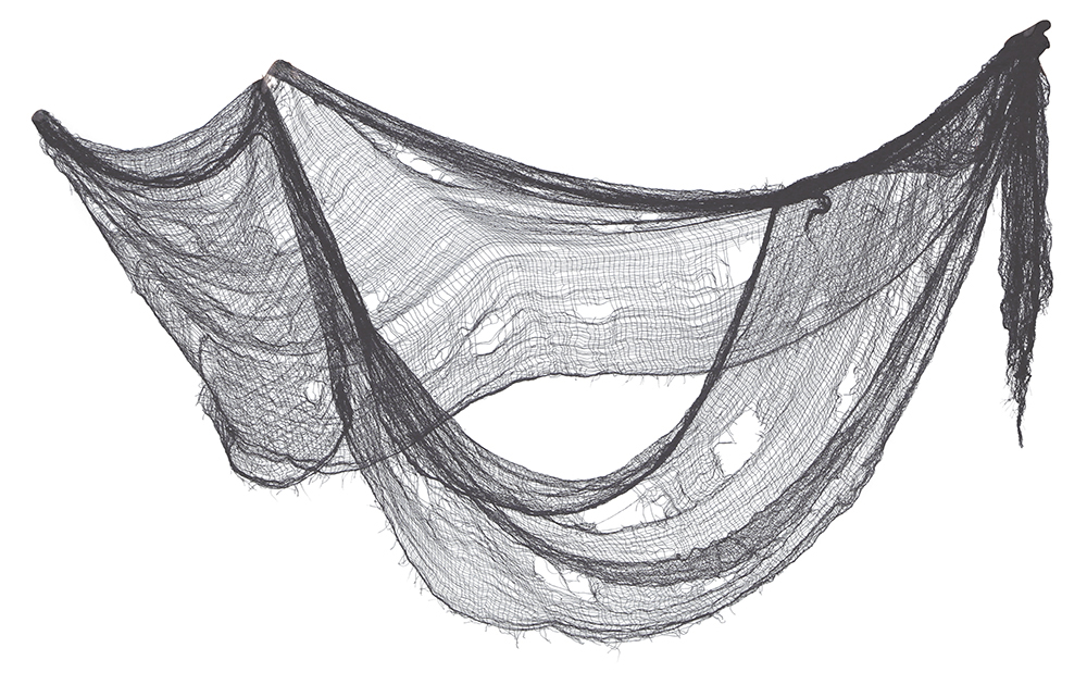 Halloween Grey Fabric – 76 x 228cm