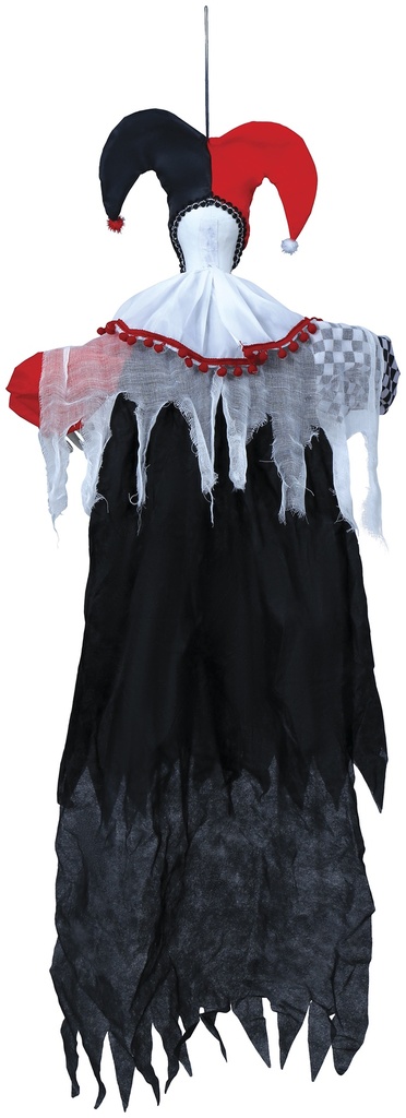 Halloween Hanging Clown Buffon With Light Sound & Movement 120cm