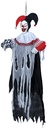 Halloween Hanging Clown Buffon With Light Sound & Movement 120cm