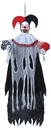 Halloween Hanging Clown Buffon With Light Sound & Movement 120cm