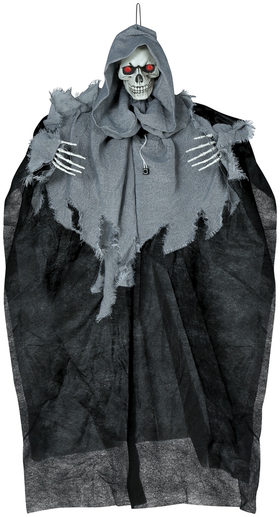 Halloween Hanging Skeleton Light Sound & Movement 90cm
