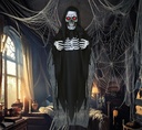 Halloween Hanging Skeleton With Light & Sound 180cm