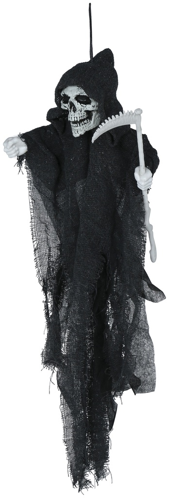 Halloween Hanging Skeleton With Scythe 50cm