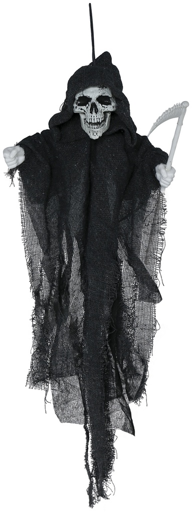 Halloween Hanging Skeleton With Scythe 50cm
