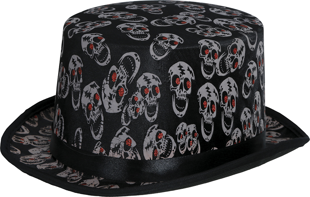 Halloween Hat With Skulls – Adult One Size