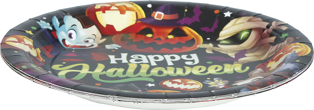 Halloween Little Monsters Plates 23cm – 6pk