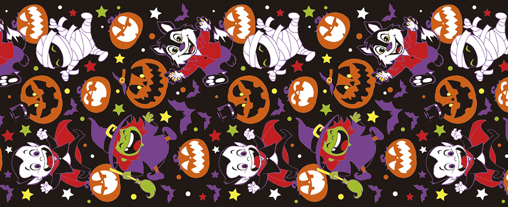 Halloween Little Monsters Table Runner 28x275cm