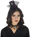 Halloween Mini Hat With Black Veil