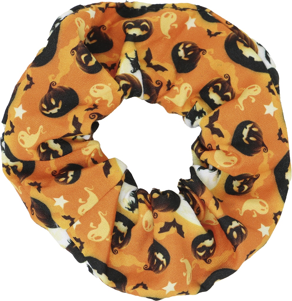 Halloween Orange Pumpkin Scrunchie