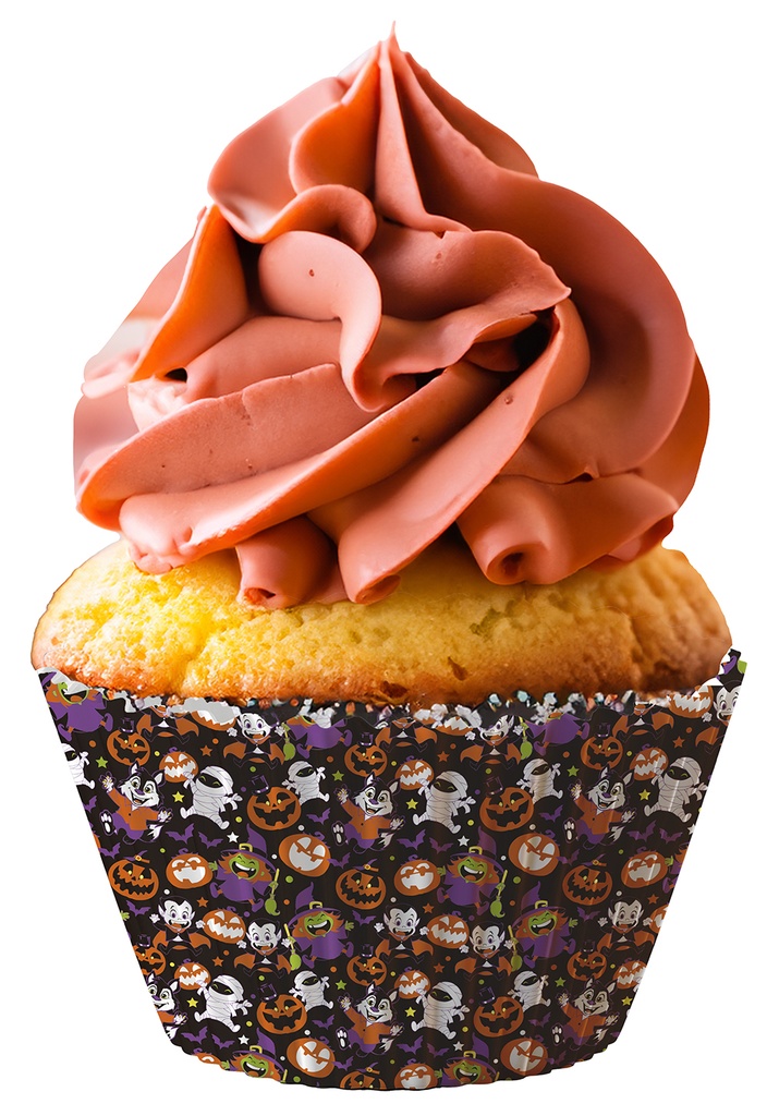 Halloween Paper Cupcake Cases Monsters 50pcs