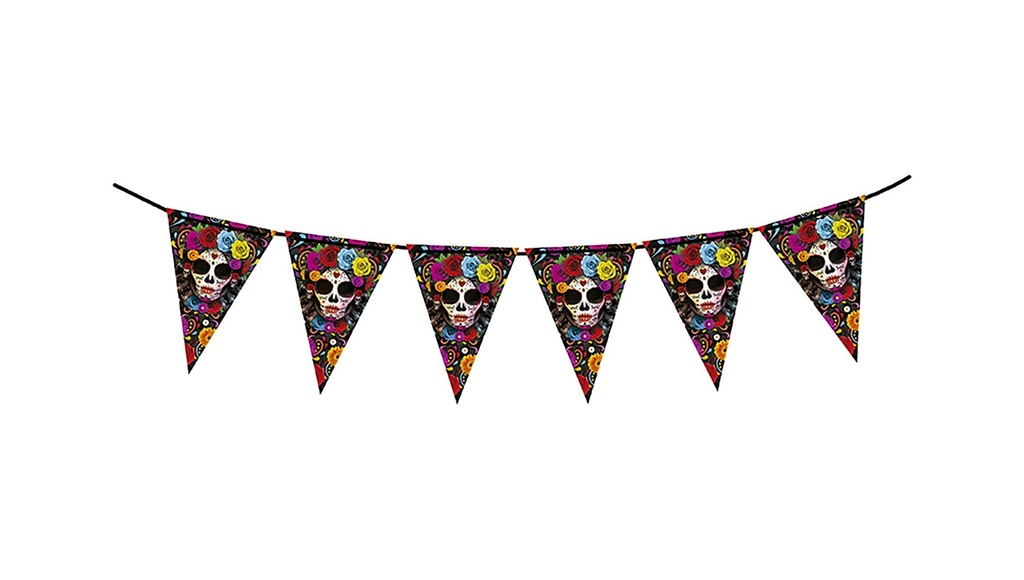 Halloween Paper Pennant Catrina (19x27cm) – 300cm