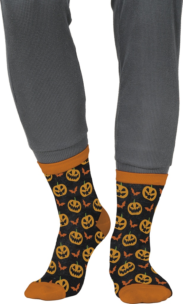 Halloween Pumpkins Socks – Size 22-28