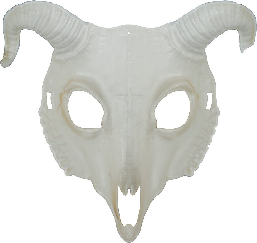 Halloween Ram Skull Mask – Adult One Size