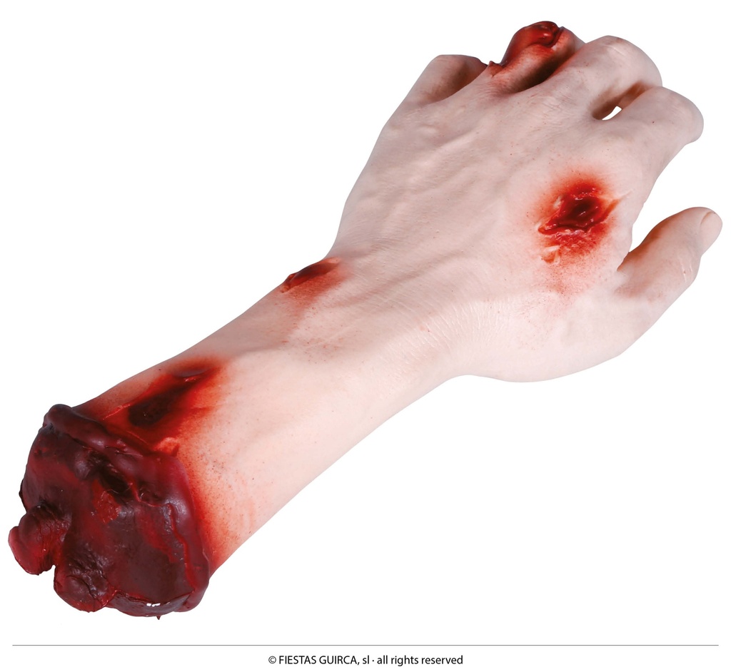 Halloween Severed Hand With Wounds 25cm