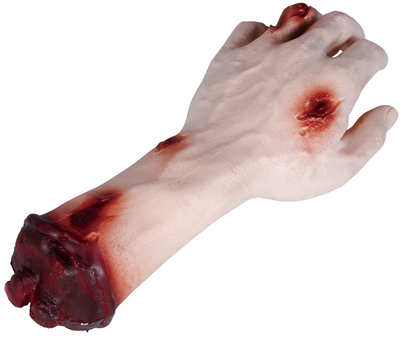 Halloween Severed Hand With Wounds 25cm
