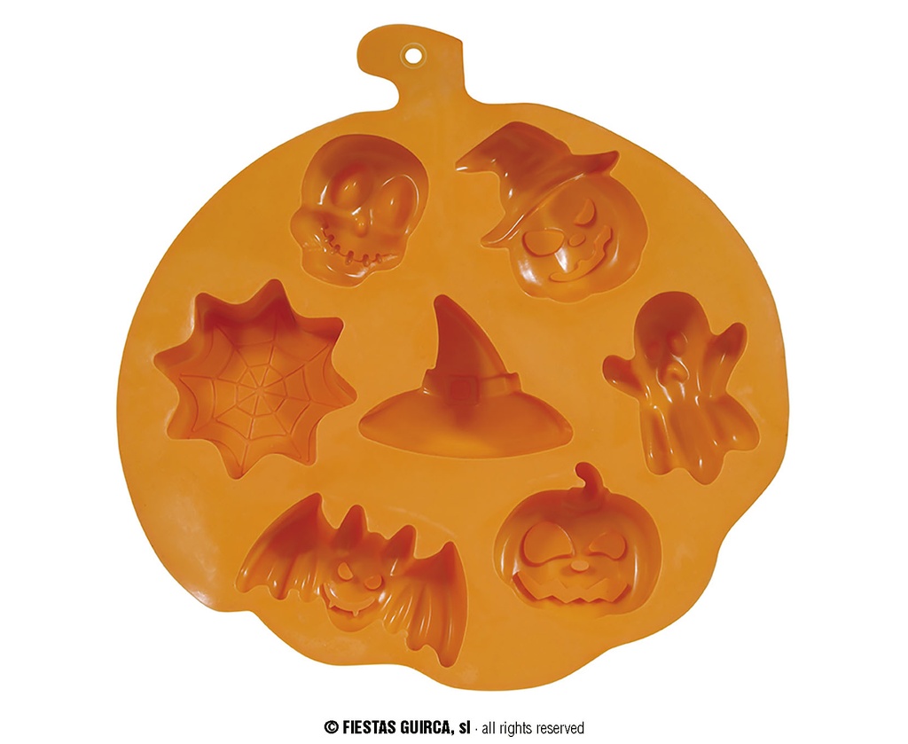 Halloween Silicone Mold For 7 Cookies – 26x23cm