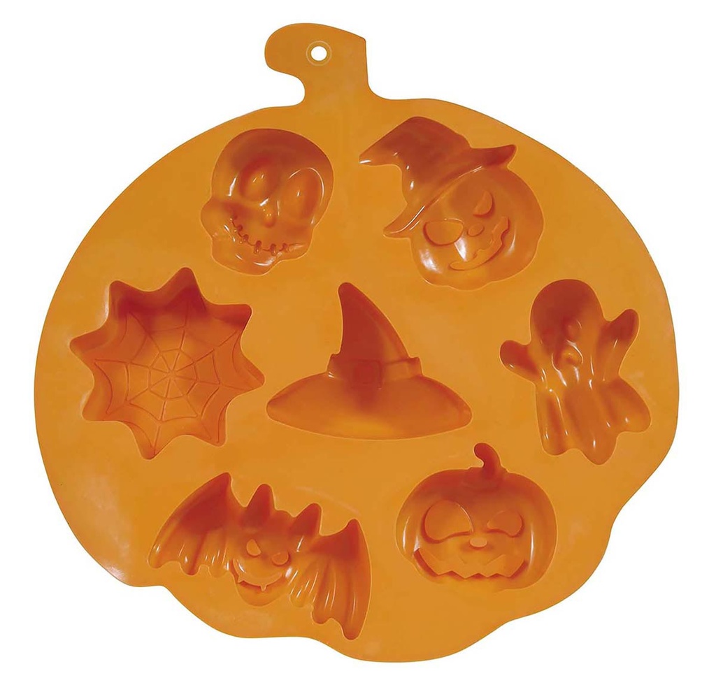 Halloween Silicone Mold For 7 Cookies – 26x23cm