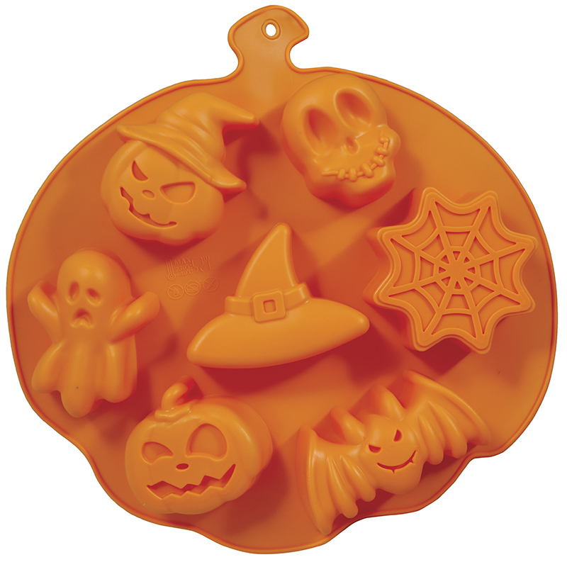 Halloween Silicone Mold For 7 Cookies – 26x23cm
