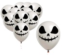 Halloween Skeleton Ghost Balloons 30cm – 10pk