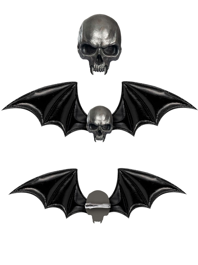 Halloween Skull Hair Clip 13cm