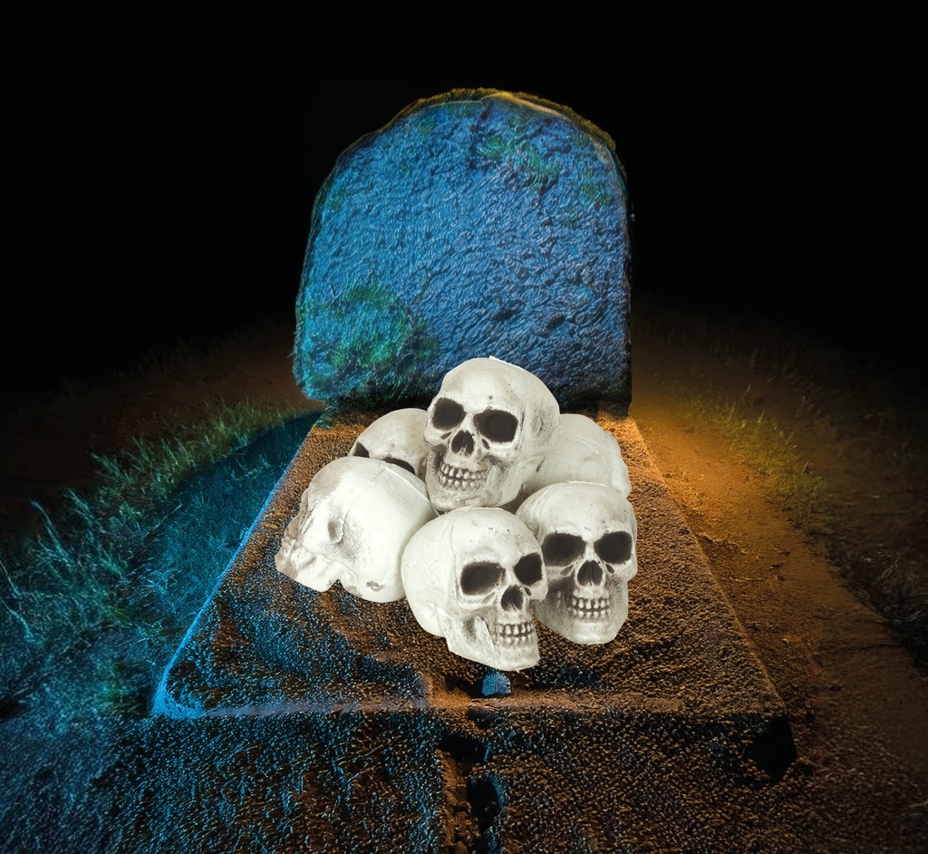 Halloween Skulls 8cm – 6pcs