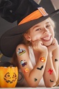 Halloween Tattoos Sheet For Children