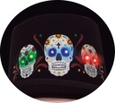 Halloween Top Hat Day Of The Dead With Light – Adult One Size