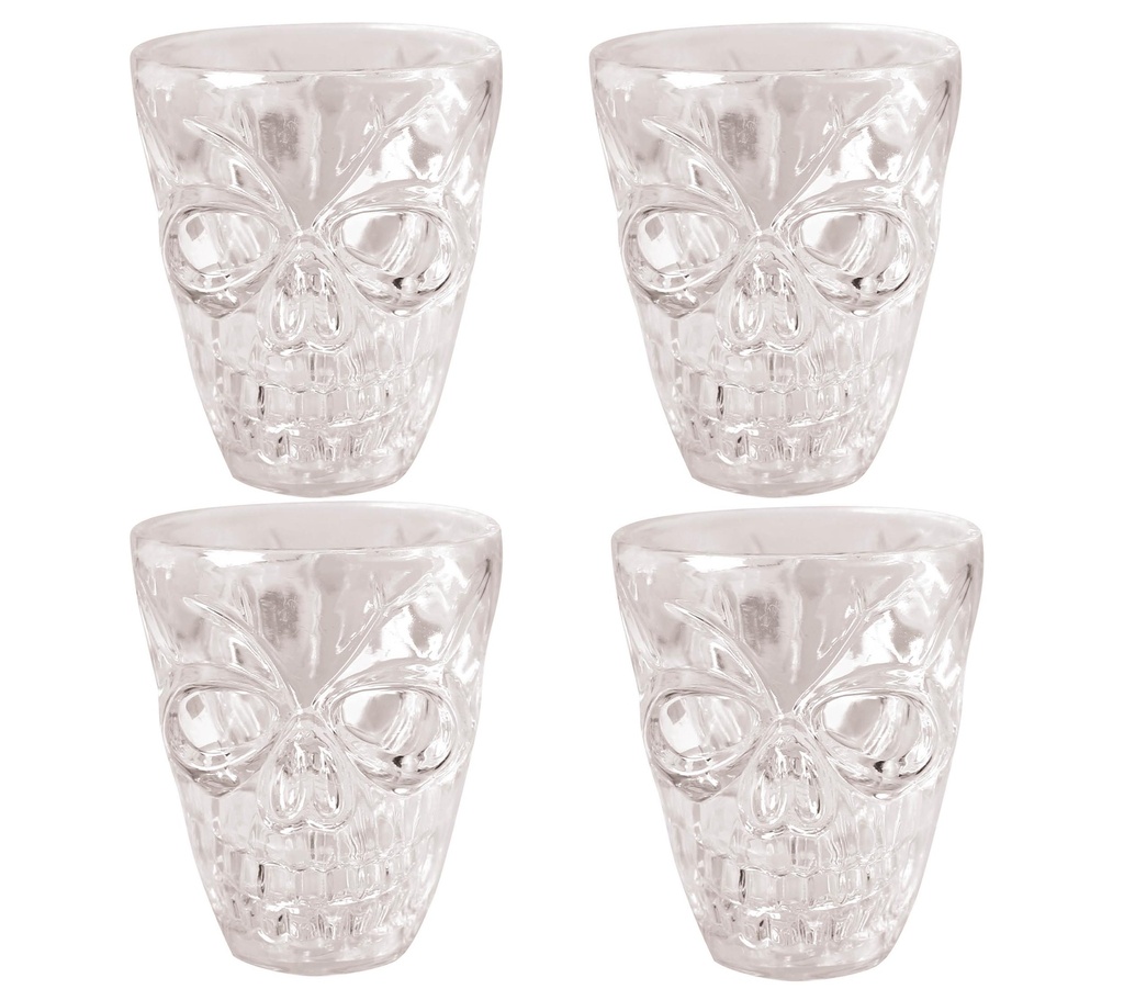 Halloween Transparent Shot Glasses 5.5cm – 4pk