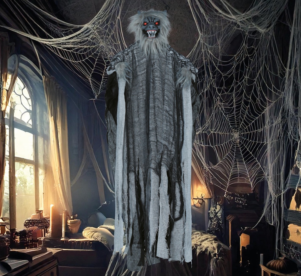 Halloween Werewolf With Light Sound & Movement 120cm