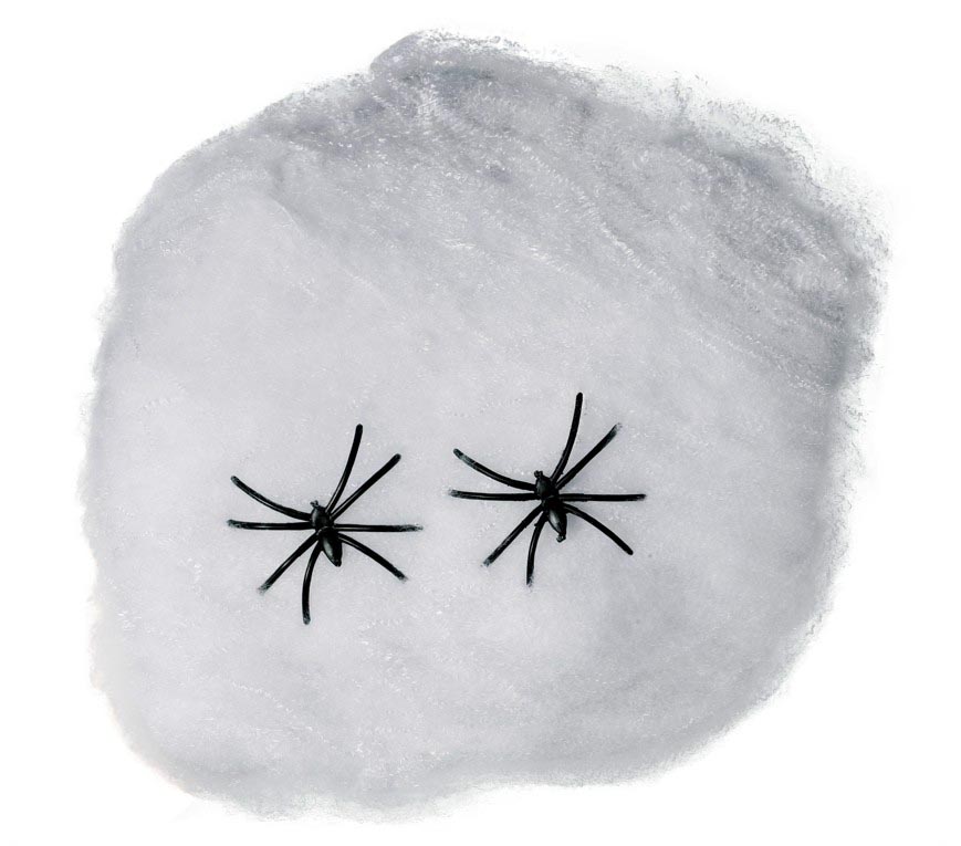 Hallween Spider Web Cobweb with Spiders 40g