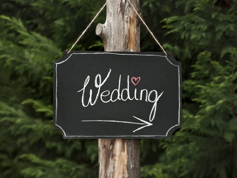 Hanging Chalkboard Sign Black – 45x30cm
