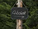 Hanging Chalkboard Sign Black – 45x30cm