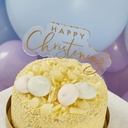 Happy Christening Acrylic Cake Topper
